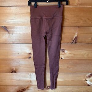 Salmon Colored High-Waisted Leggings